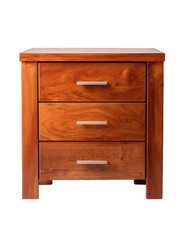 Wooden nightstand with three drawers (1)