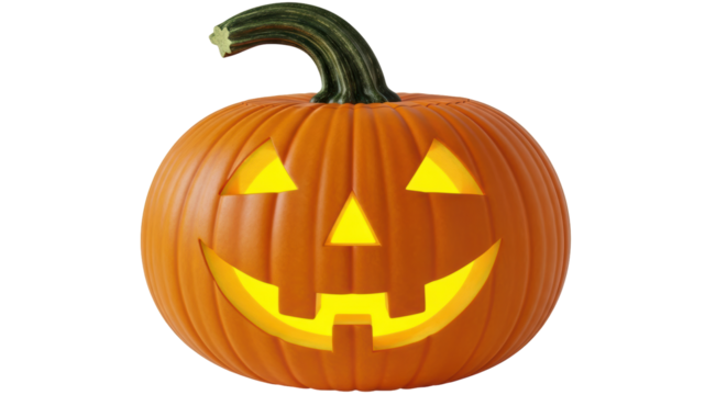 Isolated Halloween Pumpkin