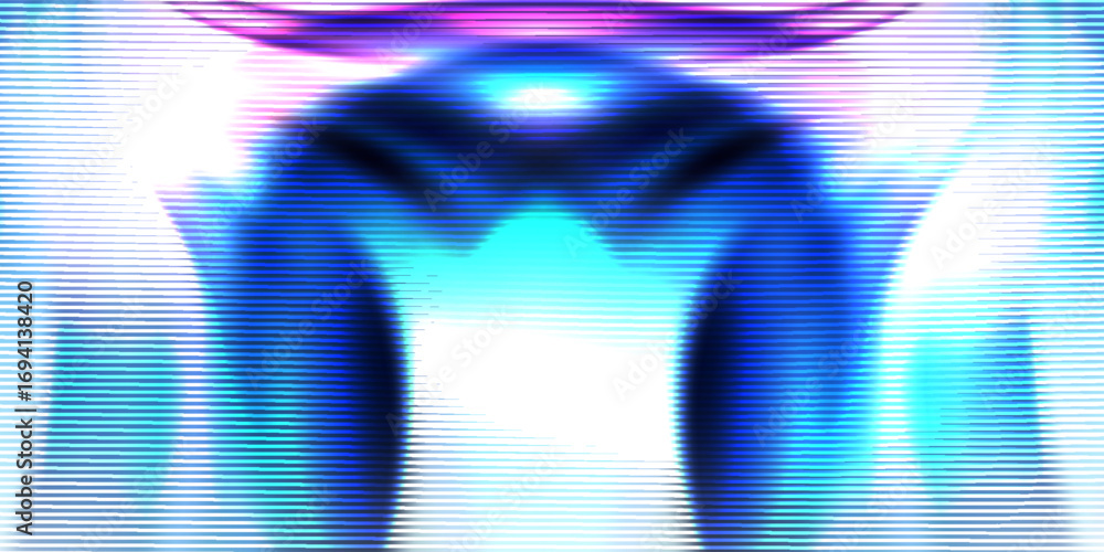 Poster blended softly colors create an elegant abstract background, featuring flowing curves that evoke a s