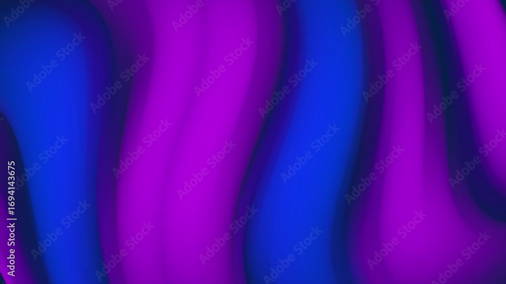 Poster abstract background with smooth flowing vertical waves of vibrant purple and blue colors creating a 