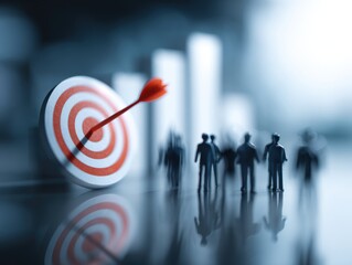 Target and business strategy planning with teamwork and leadership in planning, project management, data analysis and marketing performance to goal setting in business strategy -