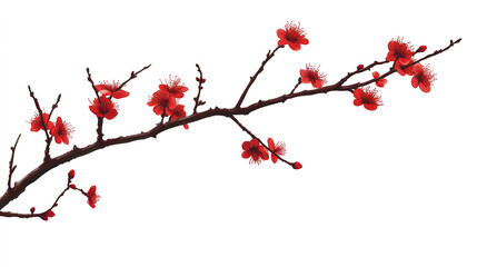 Plum Blossom Illustration