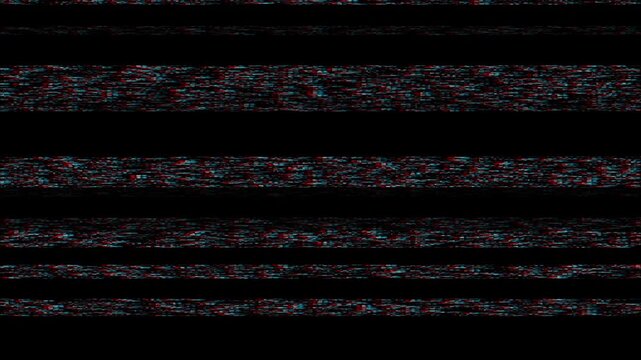 Digital Glitch noise glitch effect noise static television VFX pack. Visual video effects stripes background, tv screen Video, transition effect for video editing, intro, TV VHS real. 3D Illustration