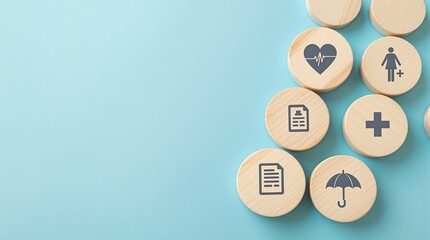 Health insurance coverage benefits concept for healthcare plan and medical protection assurance policy