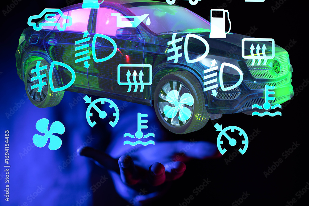 Poster understand your car's dashboard warning lights. learn their meanings and what to do.
