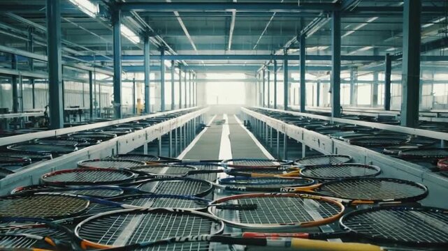 Tennis racket factory.