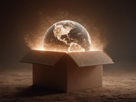 Symbolic package as world globe
