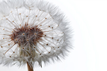 dandelion isolated on white
