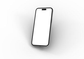 Clean smartphone mockup.  Perfect for app presentations or website designs.  Download now!