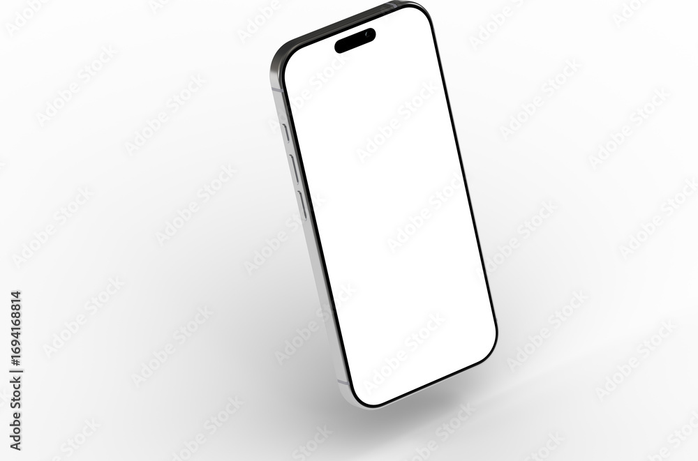 Aufkleber high-quality image of a modern smartphone with a blank screen, perfect for app presentations or webs
