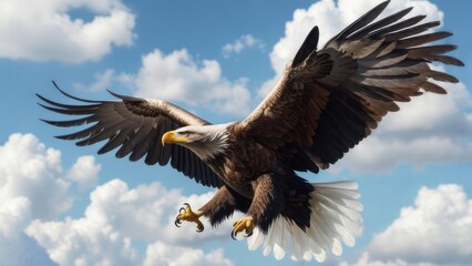 Obraz premium Majestic eagle soaring