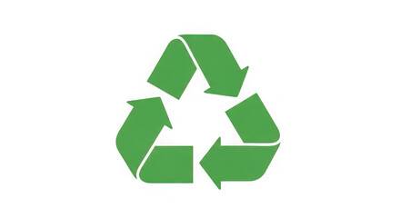 Fototapeta premium Green recycling symbol graphic representing environmental sustainability and waste management for eco-friendly initiatives transparent background