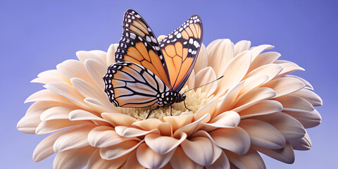 Golden autumn leaves against clear blue sky in seasonal eco outdoor natural scenic design
