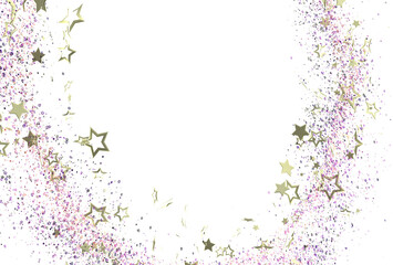 Sparkling gold stars and glitter create a magical festive background, perfect for celebration cards, banners, or website headers. Download now!