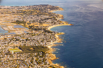 la baule, france, atlantic coast, atlantic ocean, ocean, sea, aerial view, 
