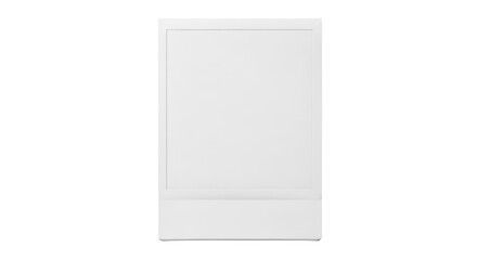 Isolated White Instant Photo Frame