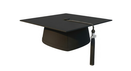 Academic graduation cap and tassel symbolizing achievement education success and commencement ceremonies representing knowledge and learning transparent background