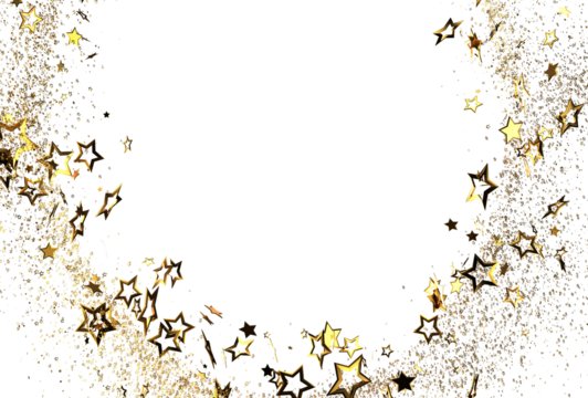 Sparkling gold stars and glitter create a festive frame perfect for holidays, celebrations, or luxury designs. Add your text or design!