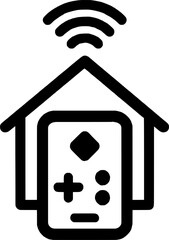 Smart Home & IoT Device Flat Icon | Minimalist Vector Illustration, Perfect for Web, Mobile, App, UI Design, and Graphic Design.