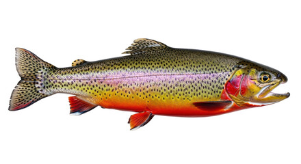 Isolated Cutthroat Trout Fish