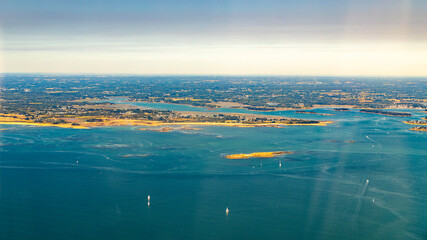 Atlantic west france ocean in morbihan south britanny