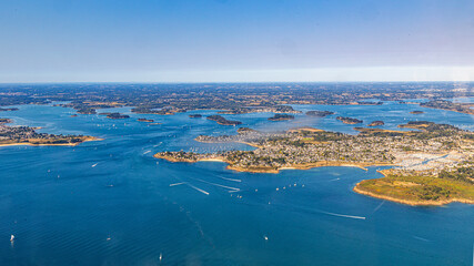 Atlantic west france ocean in morbihan south britanny