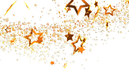 Sparkling golden stars on white. Perfect for holidays, celebrations, and festive designs. Download now!