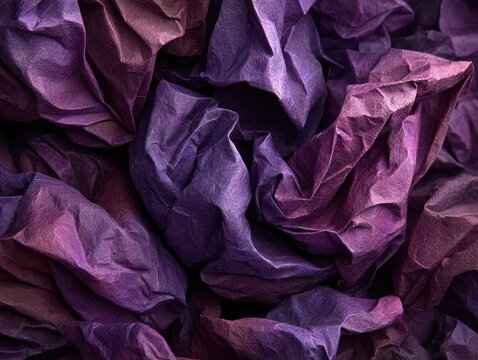 Crinkled purple paper texture (1)