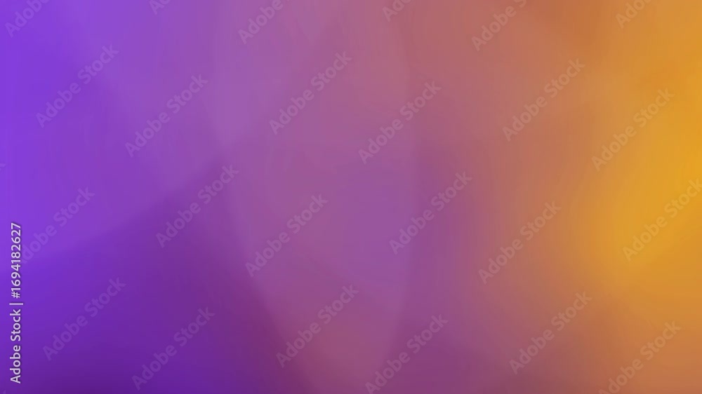 Poster loopable abstract blurred purple to orange gradient background with rotating smooth color transition