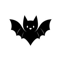 Obraz premium Silhouette image of a bat icon on transparent background