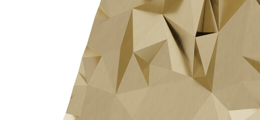 High-resolution image of an abstract gold geometric background. Perfect for modern designs, presentations, and luxury branding.