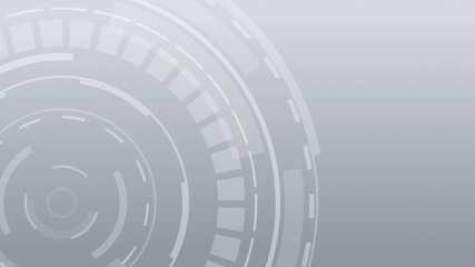 Dynamic blue abstract gear motion design featuring futuristic HUD elements. Visuals include rotating circles, moving graphs, and sliders, creating a seamless tech-inspired animation for data analysis - Powered by Adobe