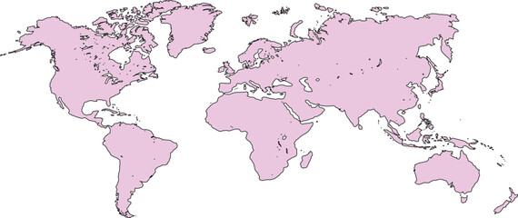 vector illustration of a map