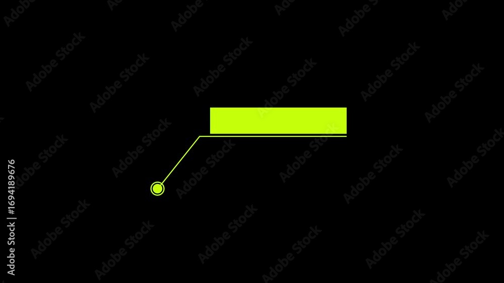 Aufkleber abstract callout rectangle move hud symbol animation. callout hud symbol fill for text isolated on b