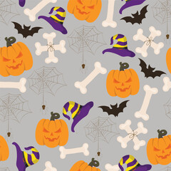 Halloween Pumpkin Patterns for backgrounds, fabrics, wrappers, covers, etc.