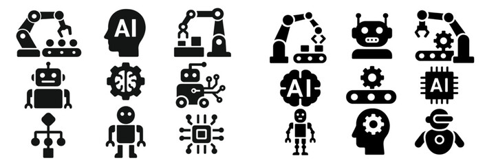 Incorporating artificial intelligence and robotics symbols in design for modern technology applications