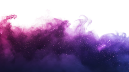 Fantastic green smoke background. Magic green smoke isolated on a transparent background