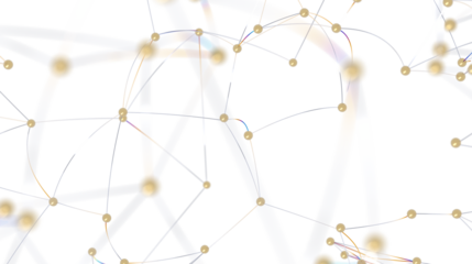 Stock photo of abstract network connection. Dots and lines representing technology, communication, and global network.