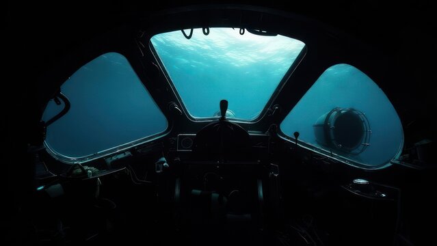 Submarine cockpit view