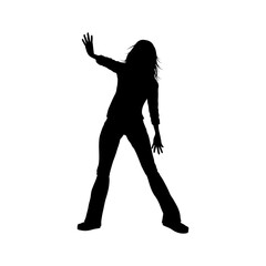 silhouette of a girl