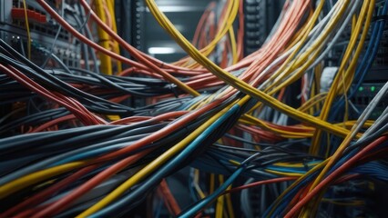 Tangled network cables