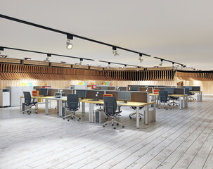 Open Office Modern Workspace