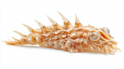 Obraz premium Spiky seashell creature with large eyes
