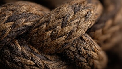 Close-up of a knotted rope
