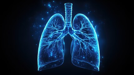 Abstract Lungs with red human bronchial tree structure. Lungs anatomy,left and right bronchus, bronchioles,Medicine cure tuberculosis, pneumonia, asthma. Abstract health care medical concept.
