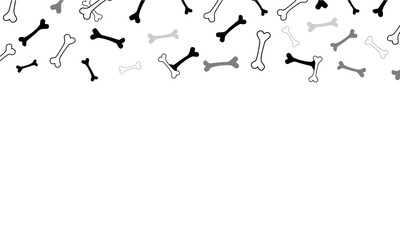 Skeleton Bones Border Frame Background