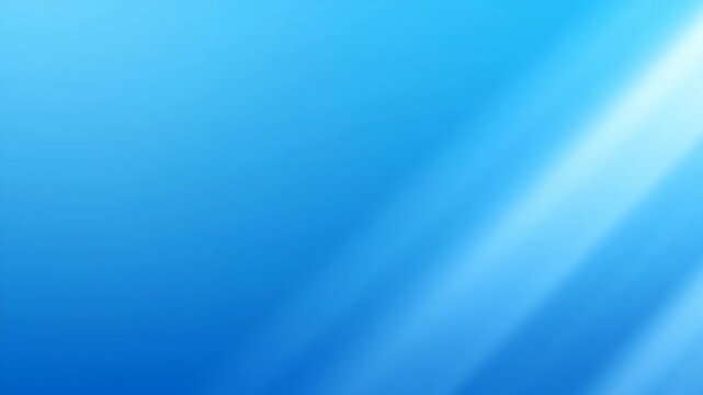 Blue Abstract With Light Rays in Upper Left at Daytime for Background Usage From Above