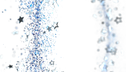 Sparkling blue glitter stars on white background. Perfect for holidays, celebrations, and magical designs. Download now!