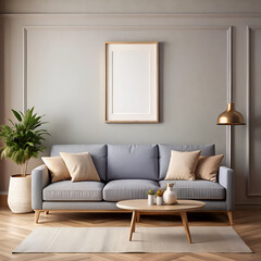modern living room with sofa