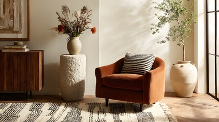 Calm and curated home interior design